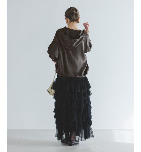 NOBLE「ミルキーサテンアノラックパーカー」|その他|