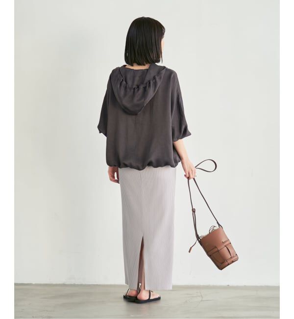 NOBLE「ミルキーサテンアノラックパーカー」|その他|