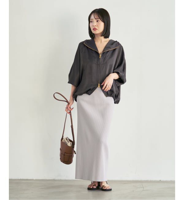 NOBLE「ミルキーサテンアノラックパーカー」|その他|