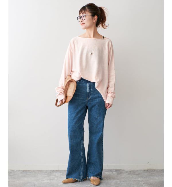 Spick and Span「《WEB限定 / 追加》コットンスラブクルーネックプルオーバー」|Tシャツ・カットソー|