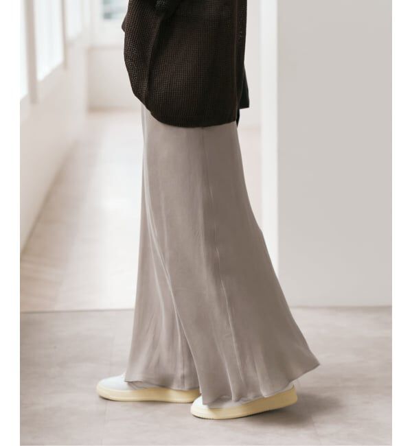 Spick and Span「《新色有り / 追加》ウォッシャブルキュプラフレアスカート」|スカート|