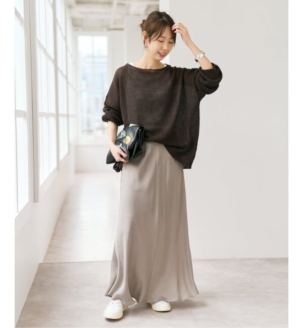 Spick and Span「《新色有り / 追加》ウォッシャブルキュプラフレアスカート」|スカート|