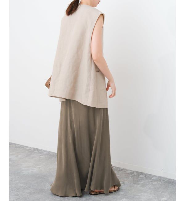 Spick and Span「《新色有り / 追加》ウォッシャブルキュプラフレアスカート」|スカート|