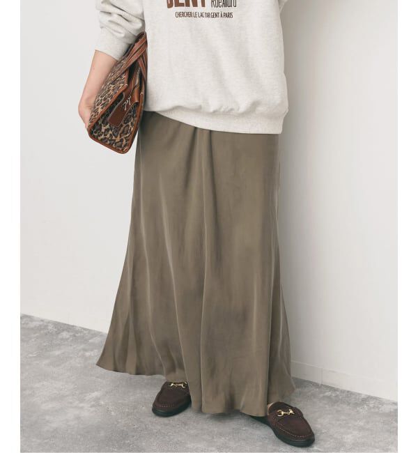 Spick and Span「《新色有り / 追加》ウォッシャブルキュプラフレアスカート」|スカート|