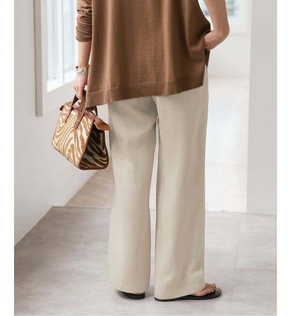 Spick and Span「《新色有り / 追加》ワッシャーサテンイージーパンツ」|その他|