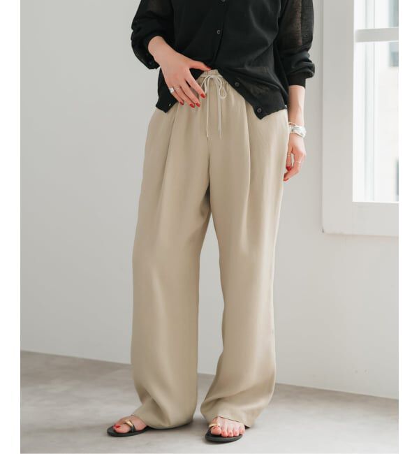 Spick and Span「《新色有り / 追加》ワッシャーサテンイージーパンツ」|その他|