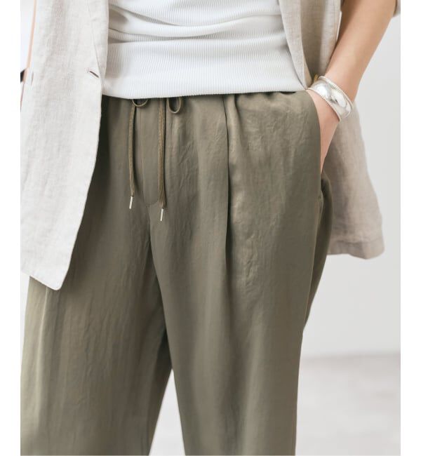 Spick and Span「《新色有り / 追加》ワッシャーサテンイージーパンツ」|その他|