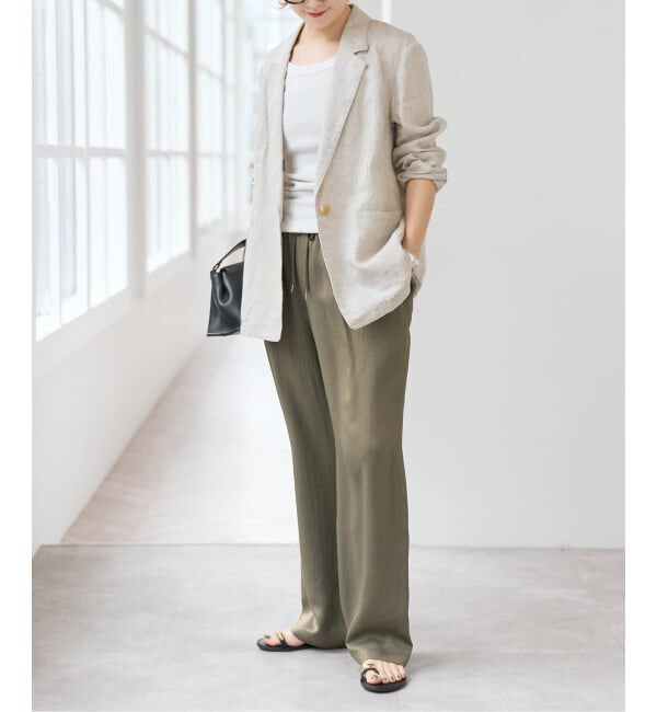 Spick and Span「《新色有り / 追加》ワッシャーサテンイージーパンツ」|その他|