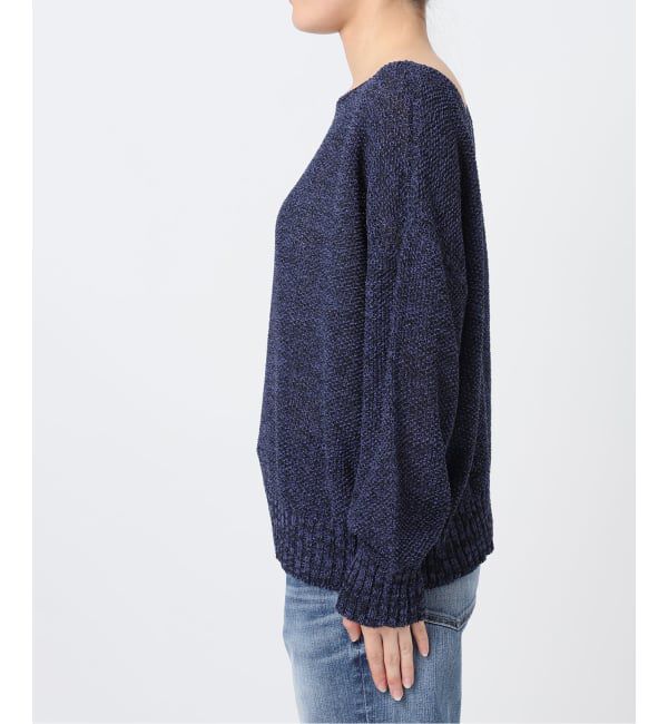 Spick and Span「《WEB限定カラー有り / 追加》ペーパーヤーン2WAYルーズプルオーバー」|ニット・セーター|