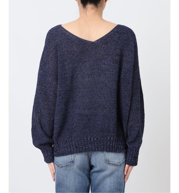 Spick and Span「《WEB限定カラー有り / 追加》ペーパーヤーン2WAYルーズプルオーバー」|ニット・セーター|