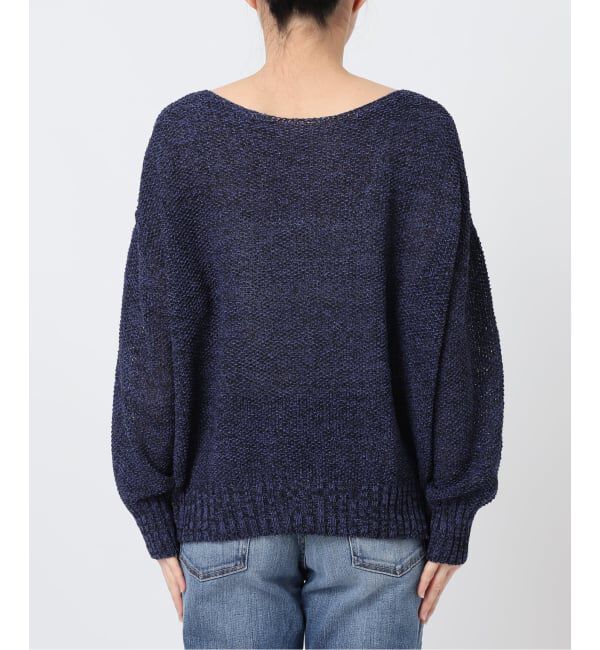 Spick and Span「《WEB限定カラー有り / 追加》ペーパーヤーン2WAYルーズプルオーバー」|ニット・セーター|