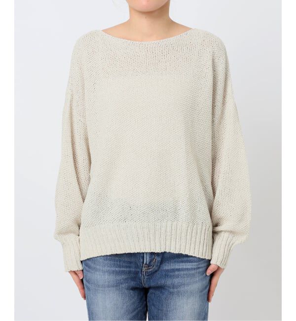 Spick and Span「《WEB限定カラー有り / 追加》ペーパーヤーン2WAYルーズプルオーバー」|ニット・セーター|