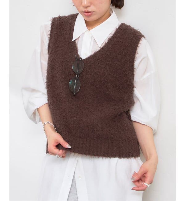 U by SPICK&SPAN「コットンシャギーニットベスト」|ベスト・ジレ|