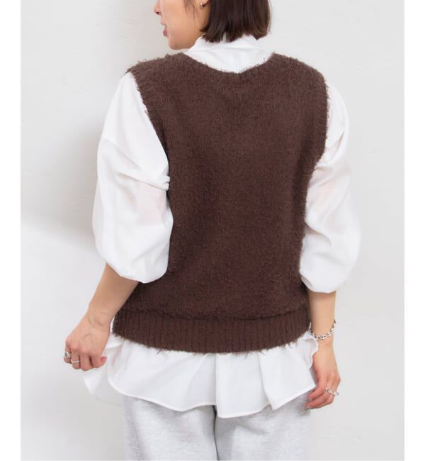 U by SPICK&SPAN「コットンシャギーニットベスト」|ベスト・ジレ|