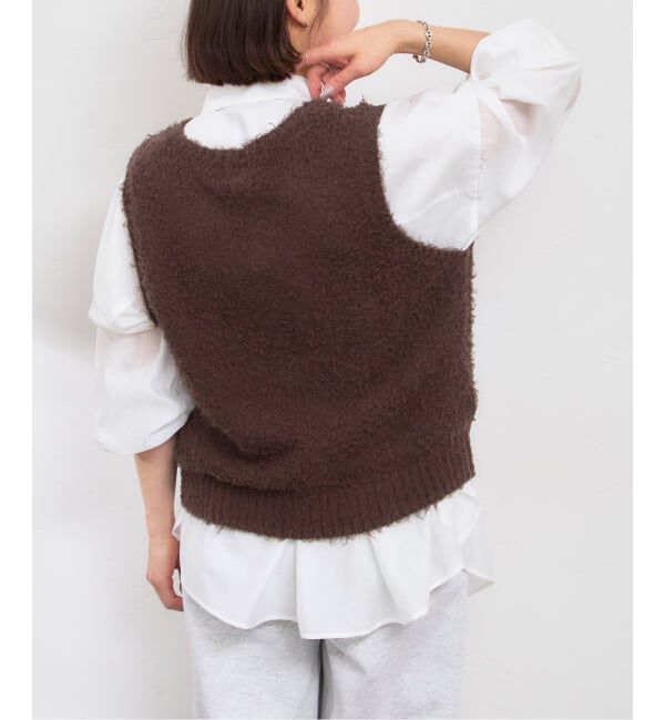 U by SPICK&SPAN「コットンシャギーニットベスト」|ベスト・ジレ|