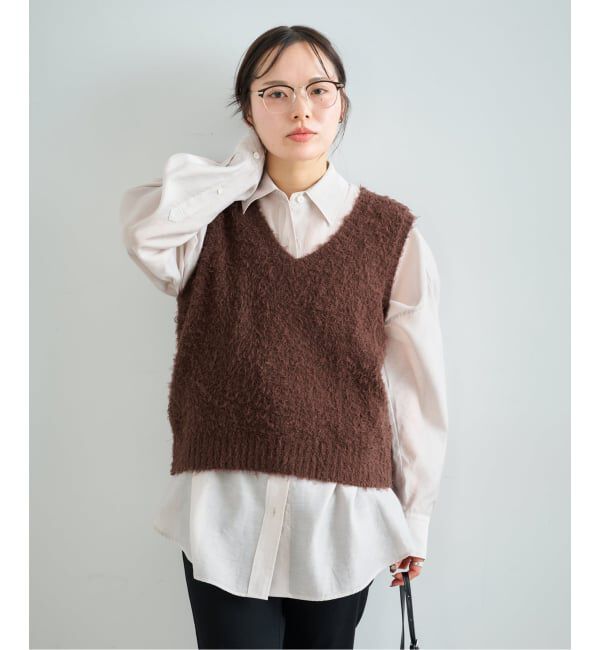 U by SPICK&SPAN「コットンシャギーニットベスト」|ベスト・ジレ|