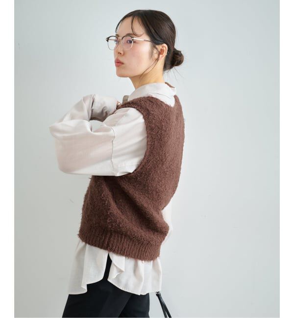 U by SPICK&SPAN「コットンシャギーニットベスト」|ベスト・ジレ|