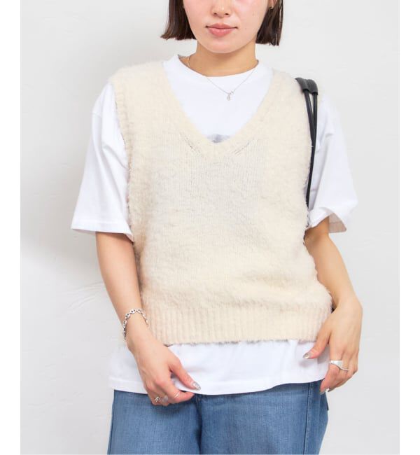 U by SPICK&SPAN「コットンシャギーニットベスト」|ベスト・ジレ|