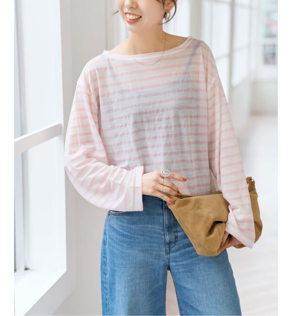 Spick and Span「シアーボーダーTシャツ」|Tシャツ・カットソー|