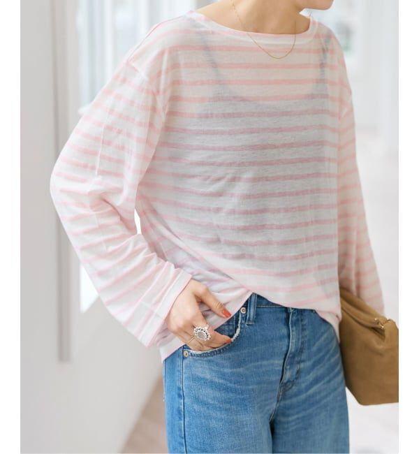 Spick and Span「シアーボーダーTシャツ」|Tシャツ・カットソー|