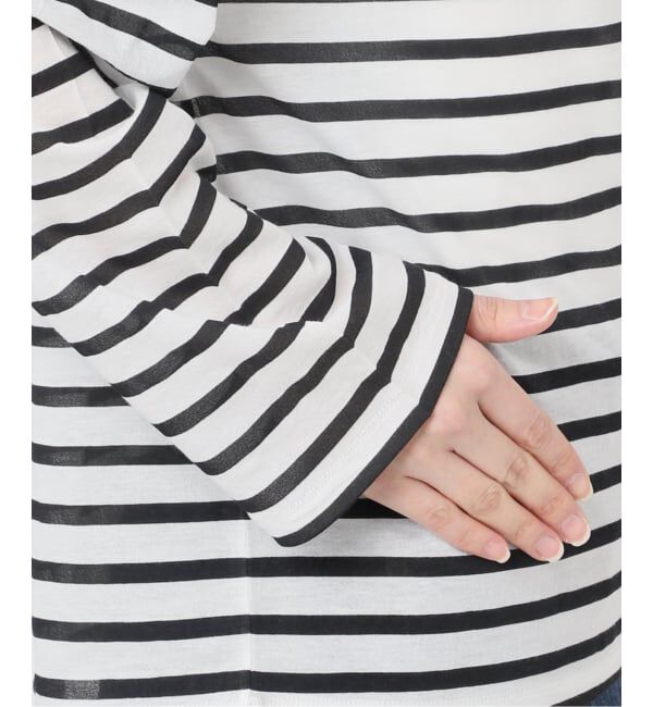 Spick and Span「シアーボーダーTシャツ」|Tシャツ・カットソー|