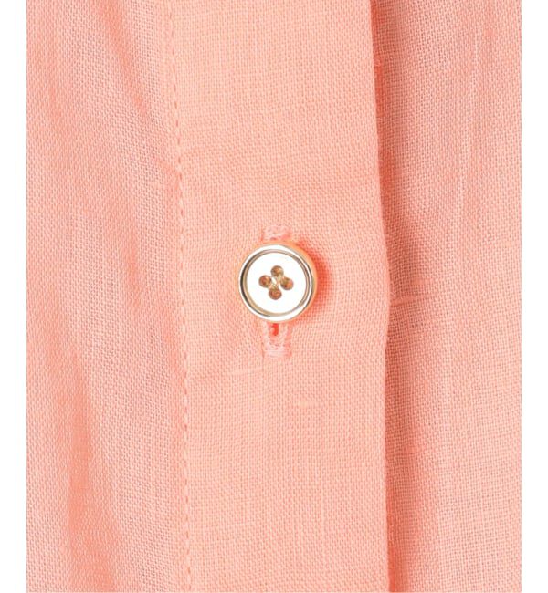 Spick and Span「《ゆったりサイズ》追加 80リネンカシュクール ビッグシャツ」|シャツ・ブラウス|