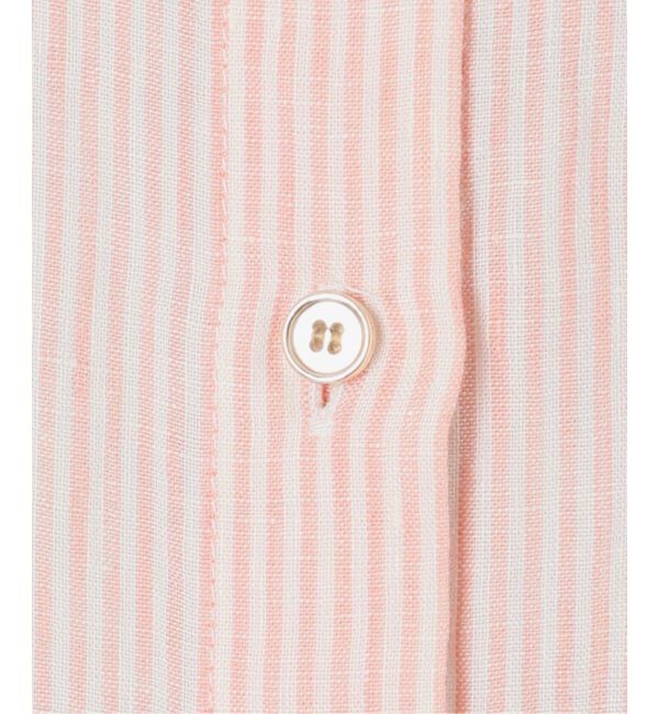 Spick and Span「《ゆったりサイズ》追加 80リネンカシュクール ビッグシャツ」|シャツ・ブラウス|