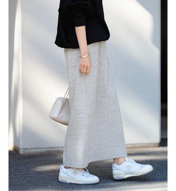 FRAMeWORK「≪手洗い可≫コットンリブスカート」|スカート|グレーA