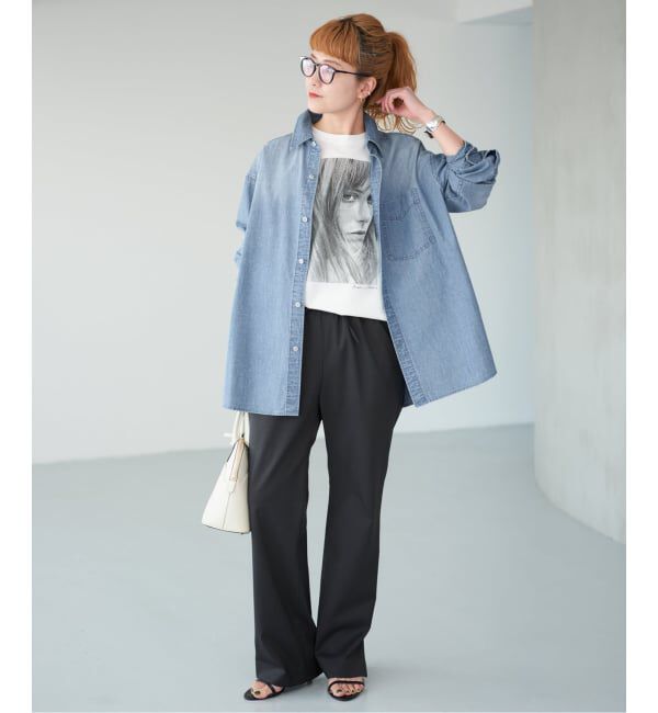 Spick and Span「シャンブレールーズシャツ」|シャツ・ブラウス|