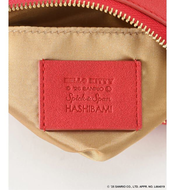 Spick and Span「《追加》HELLO KITTY S&S HASHIBAMI フェイクスエードポーチ」|ポーチ|