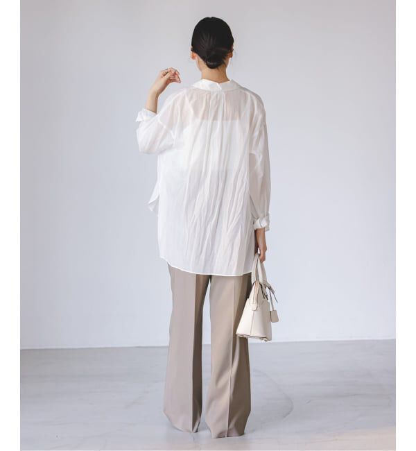 NOBLE「《追加・WEB限定カラー》エステルツイルストレッチスラックスパンツ」|スラックス|