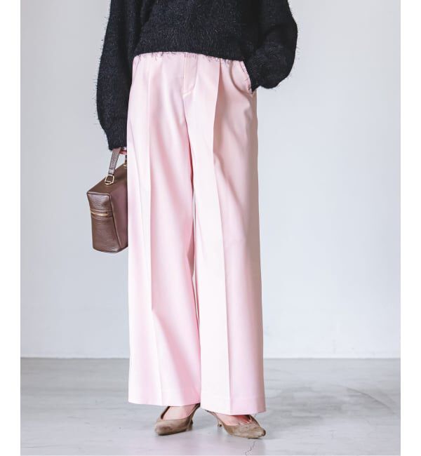 NOBLE「《追加・WEB限定カラー》エステルツイルストレッチスラックスパンツ」|スラックス|