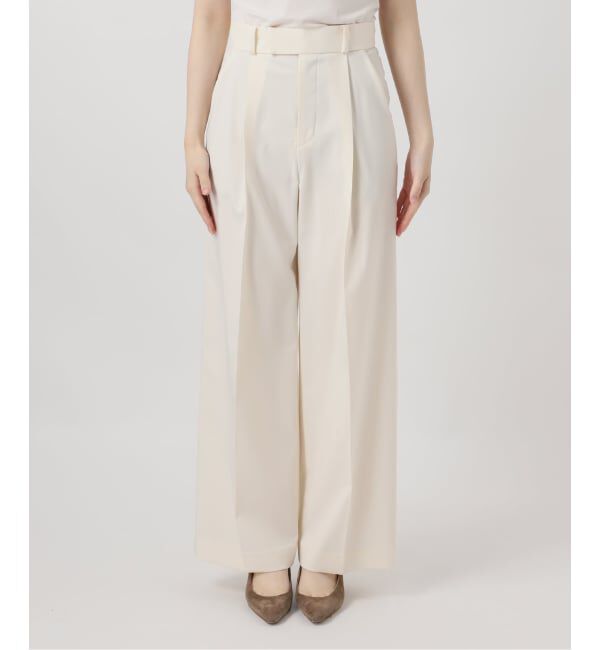 NOBLE「《追加・WEB限定カラー》エステルツイルストレッチスラックスパンツ」|スラックス|