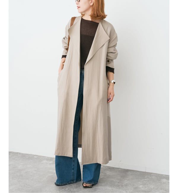 Spick and Span「ノーカラーコート」|ノーカラーコート|