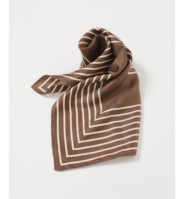 NOBLE「LE SCARF/レスカーフ STRIPED SCARF 50cm」|バンダナ・スカーフ|