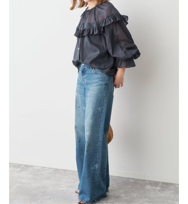 Spick and Span「コットンラミーローンフリルブラウス」|シャツ・ブラウス|