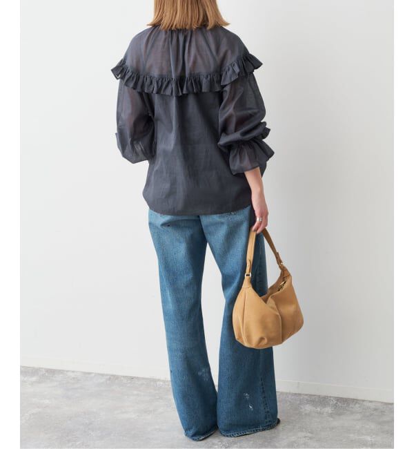 Spick and Span「コットンラミーローンフリルブラウス」|シャツ・ブラウス|