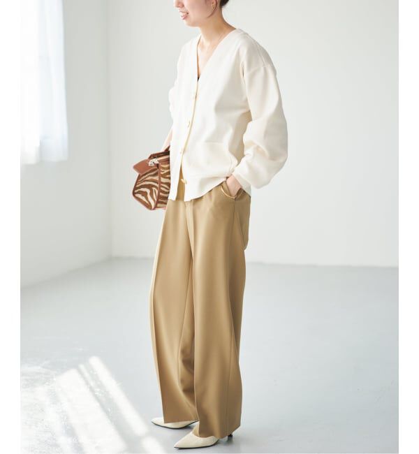 Spick and Span「《一部店舗+WEB限定/追加予約》ウォッシャブルVネックカーディガン」|カーディガン|