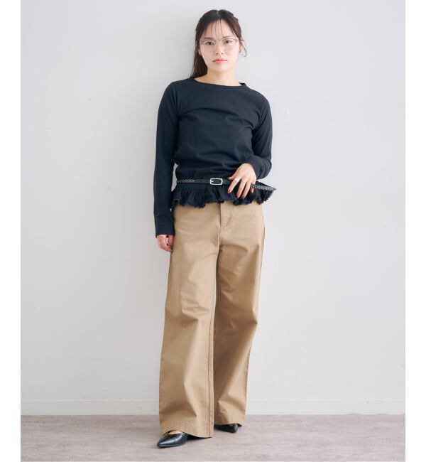 U by SPICK&SPAN「ヴィンテージライクチノパンツ」|チノ|