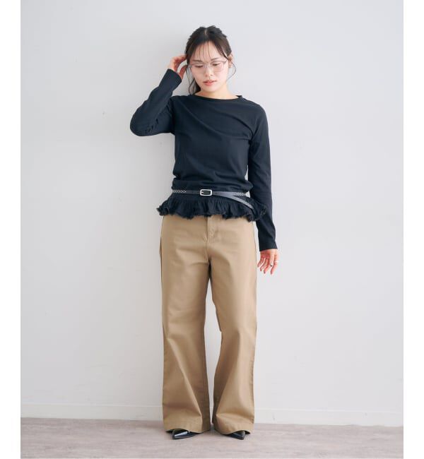 U by SPICK&SPAN「ヴィンテージライクチノパンツ」|チノ|