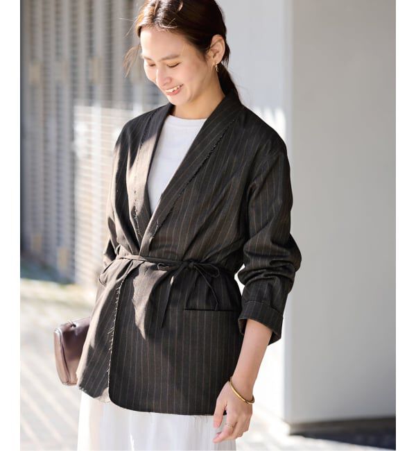 FRAMeWORK「TOPカラーボタンレスジャケット」|その他|