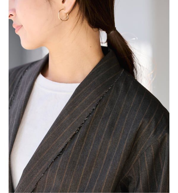 FRAMeWORK「TOPカラーボタンレスジャケット」|その他|