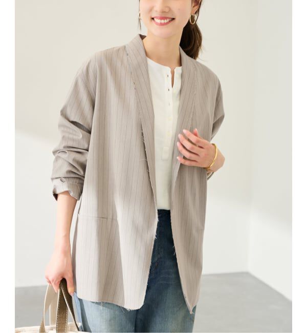 FRAMeWORK「TOPカラーボタンレスジャケット」|その他|