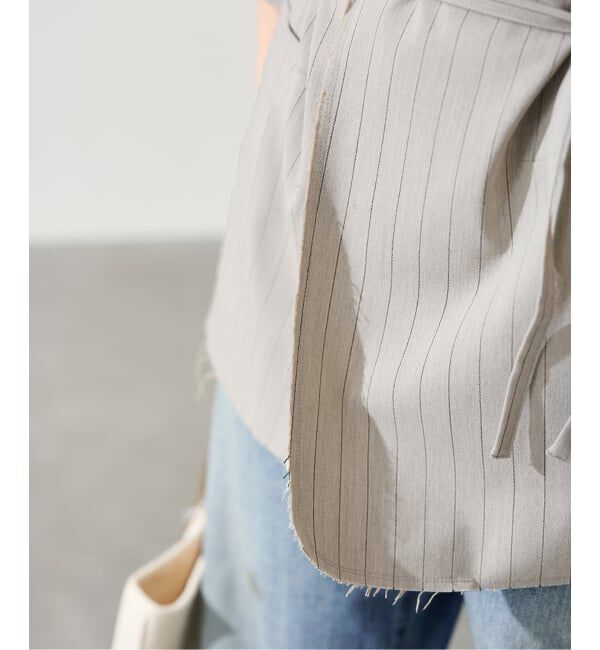 FRAMeWORK「TOPカラーボタンレスジャケット」|その他|