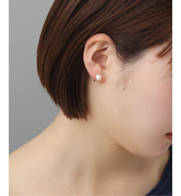 Lilas by Spick&Span「《WEB限定》アコヤパール7mmイヤリング K10（両耳）」|イヤリング|