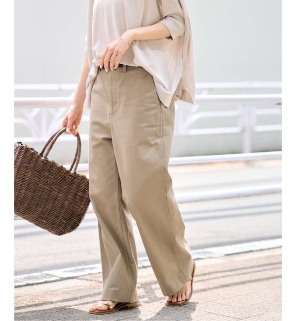 FRAMeWORK「≪一部カラーWEB限定 / 追加≫OVER SIZED CHINO パンツ 2」|チノ|