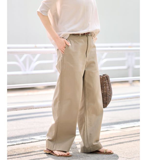 FRAMeWORK「≪一部カラーWEB限定 / 追加≫OVER SIZED CHINO パンツ 2」|チノ|