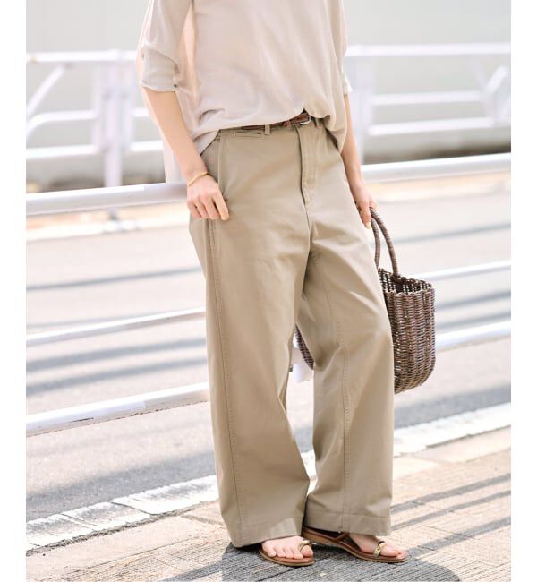 FRAMeWORK「≪一部カラーWEB限定 / 追加≫OVER SIZED CHINO パンツ 2」|チノ|