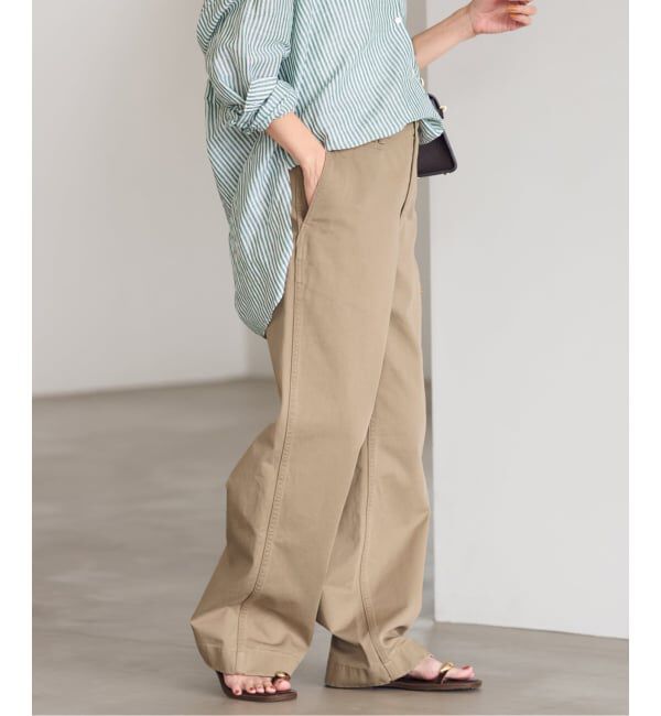 FRAMeWORK「≪一部カラーWEB限定 / 追加≫OVER SIZED CHINO パンツ 2」|チノ|