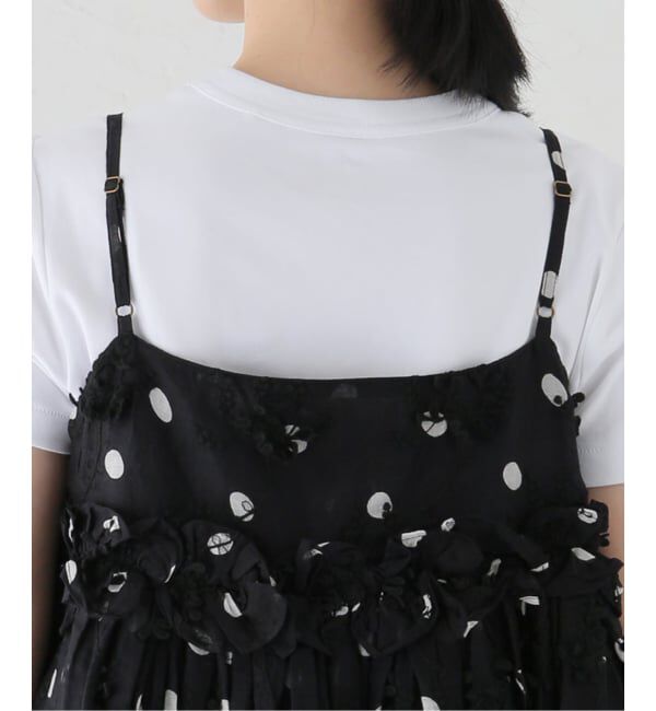 Spick and Span「《追加》crinkle crinkle crinkle 別注3D embroidery dot camisole*」|キャミソール|